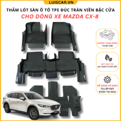 Thảm Lót Sàn Ô Tô TPE Đúc Cho Xe Mazda Cx8 2022 - Hiện Tại