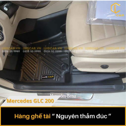 Thảm Lót Sàn Ô Tô TPE Đúc Cho Xe Mercedes GLC 300 Đời 2015 - 2022