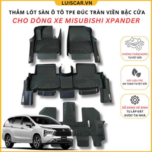 Thảm Lót Sàn Ô Tô TPE Đúc Cho Xe Mitsubishi Xpander 2018 - Hiện Tại