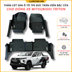 Thảm Lót Sàn Ô Tô TPE Đúc Cho Xe Mitsubishi Triton 2014 - Hiện Tại