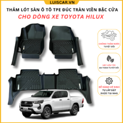 Thảm Lót Sàn Ô Tô TPE Đúc Cho Xe Toyota Hilux 2015 - 2023