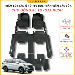 Thảm Lót Sàn Ô Tô TPE Đúc Cho Xe Toyota Rush 2021 - Hiện Tại