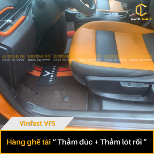 Thảm Lót Sàn Ô Tô TPE Đúc Cho Xe Vinfast Vf5