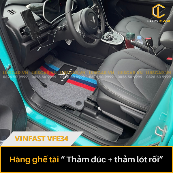 Thảm Lót Sàn Ô Tô TPE Đúc Cho Xe Vinfast Vfe34 Đời 2022 - Hiện Tại
